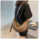 Kukombo Crossbody Bags for Women Handbags Hobos Large Capacity Luxury Solid Soft Shoulder Bag Female Casual Travel Shopper Bag Tote Sac