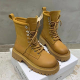 Kukombo Platform Women's Ankle Boots Gothic Style Autumn Sports Chunky Shoes Designer Punk Sneakers Harajuku