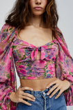 Kukombo Women Fashion Floral Print Camis Vintage Square Collar Short Crop Top Female Summer Tank Tops Blusas Chic Tops
