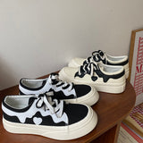 Kukombo Graduation Gift Big Sale  Kawaii Lolita Japanese Women's Sneakers Platform Canvas Flat Sports Shoes White Vulcanize Shoes Korean Running Fashion