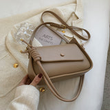 Back To College 2023 Hit Spring Small PU Leather Crossbody Sling Bags Women's Designer Handbag Luxury Brand Underarm Shoulder Side Bag Ladies