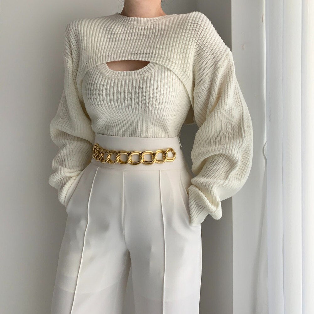 Thanksgiving Gift Women Sweater Fall 2022 Women Clothing Pullover Female Knitting Sweaters Skinny Tops Loose Elegant Knitted Outerwear Thick Slim