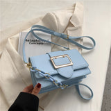 Kukombo Back to school Belt Design Chain Small Shoulder Crossbody Bags For Women Summer 2023 Trend Fashion Brand Simple Flap Ladies Handbags