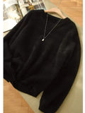 Thanksgiving Gift Winter Women Sweater Knitted Cardigan Oversize Girls Sweater Woman Cashmere  Pullover Tops Long Sleeve Maxi Vintage Y2k Thick