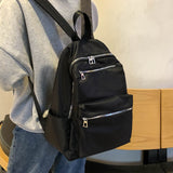2022 Women Backpack For Teenage Girls Fashion Nylon School Bag Female Backbag Casual Large Capacity Travel Bag Mochilas K45