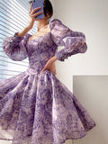 Kukombo 2023 Summer Pure Color Elegant Mini Dress Woman Casual Long Sleeve Short Party Dress Beach Style Korea Fashion Dress Office Lady