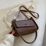 Back To College 2023 Hit Spring Small PU Leather Crossbody Sling Bags Women's Designer Handbag Luxury Brand Underarm Shoulder Side Bag Ladies