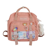 Back to school backpack Small Canvas Teenager Girls For Female Student Patchwork Kawaii Rucksacks Mochila Mini Backpack