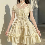 Kukombo Hstar Sweet Kawaii Lolita Shirt Berlin Girl Cute Vintage Jsk Bow Lace Princess Tea Party Dress