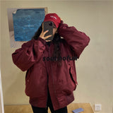 Kukombo New Women Parker Clip To Overcome The Jacket Cotton Winter Outdoor Baseball Uniform Thick Loose Casual Trend Warm Coat