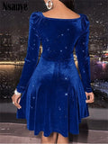 Kukombo Fashion Winter Long Sleeve V Neck Dress Bodycon Christmas Dresses For New Year 2022 Sexy Women Party Evening Mini Dress