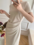 Kukombo Women Summer Bodycon Purple Midi Party Dress Ladies Slim Vintage Sexy Fashion Prom Vestidos Femme One Pieces Clothings Robe