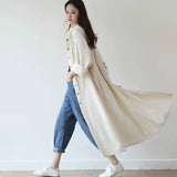 Kukombo Corduroy Jackets Women Loose Retro Minimalist Long Design All-Match Hooded Korean Style Female Pure Spring Casual Popular Basic