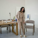 Kukombo Knitted 3 Piece Set Women Black Brown Leopard Cardigans Vest Pants Suit Winter Warm Loungewear Tracksuit Casual Women Knit Suit