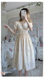 Kukombo Hstar Strawberries Printed A-Line Short Sleeve Sexy Dress Retro Clothes Female Women Clothing Harajuku Traf Женское Платье Robe