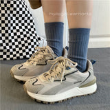 Graduation Gift Big Sale  2023 Women Sneakers Spring Autumn New Canvas Dad Shoes Casual Platform Flat Sports Vulcanize Tennis Basket Fashion Rubber