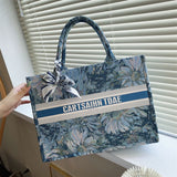 Fashion Stripe Large-Capacity Denim Totes Bag Shoulder Bags For Women Vintage Design Luxury Handbags Women Crossbody Bag Women K44