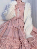Kukombo Hstar Sweet Kawaii Lolita Shirt Berlin Girl Cute Vintage Jsk Bow Lace Princess Tea Party Dress