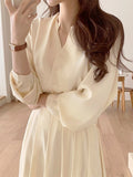 Kukombo Summer Women's Dress Shirt Dress Long Spring Evening Female Vintage Maxi Party Beach Women Dresses Casual Elegant Prom Pure