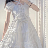 Kukombo Hstar Sweet Kawaii Lolita Shirt Berlin Girl Cute Vintage Jsk Bow Lace Princess Tea Party Dress