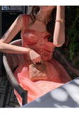 Kukombo Summer Vintage Floral Dress Women Casual Princess Midi Fairy Strap Dress Party Beach Female 2022 Elegant One Piece Dress Korean
