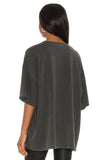 Kukombo Streetwear Print Oversized Black Gray Tshirt Women Summer O Neck Short Sleeve Tops Casual Loose Ladies Tee