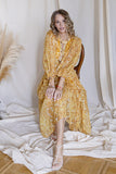 Kukombo Vintage Elegant Sexy Waistless Maxi Summer Dresses Yellow Blue Pink Floral Women Dress Boho Beach Party Long Dresses For Women