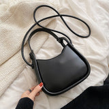 Back To College 2023 Spring Famous Brand PU Leather Women's Designer Underarm Handbag Short Handle Luxury Brand One Shoulder Crossbody Bags