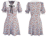 Kukombo 60s Dollhouse Floral Dress