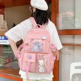 Back to school backpack Schoolbag Girl INS Korean Edition College Wind High Junior High Students SEN Department Of Girls Backpack