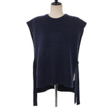Kukombo New Loose Sleeveless Sweater Spring Autumn Women Vest Sweaters Knitting Vest Joker Knitted Vest Wool Oversize Girls Pullover