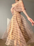 Kukombo Spaghetti Strap Dress Vintage Women Floral Fashion Elegant Slim A-line Printed Dresses Summer 2024 Ladies Evening Female Clothes