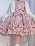 Kukombo Hstar Sweet Kawaii Lolita Shirt Berlin Girl Cute Vintage Jsk Bow Lace Princess Tea Party Dress