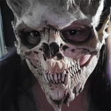 Halloween Kukombo 2022 New Halloween Party Horror Skull Mask Evil Demon Skull Adult Scary Tricky Mask Grim Cosplay Undead Warrior Natural Latex