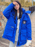 Thanksgiving Gift Fashion Hooded Puffer Women's Winter New Parker Clip Overcome Thickening Winter Outdoor Snow Jacket Couples Cargo Jacket