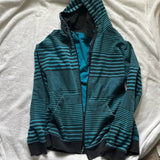 Thanksgiving Gift Dourbesty 2000S Goth Mall Hoodies Women Full Sleeve Sweatshirts Harajuku Grunge Striped Print Zip Up Vintage Jackets Coat Autumn