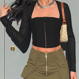 Kukombo High Quality Summer Corset Top Women Y2k Tops Blue Boycon Crop Top Off The Shoulder Sexy Mesh Top Outfits Girl Party Clubwear
