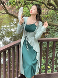 Kukombo 2022 Summer Patchwork Vintage Fairy Dress Women Ruffles Designer Cusual Korean Party Midi Dresses Court Elegant Retro Y2k Dress