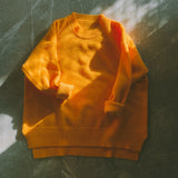 Kukombo  2022 Light Yellow Round Neck Sweater Pure Color Pullover Women's Soft Warm Sweater Loose Outer Tops