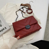 Back To College 2023 Embroidery Thread Small PU Leather Crossbody Bags For Women Hit Trend Women's Branded Trending Shoulder Handbags