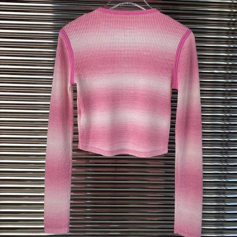 Kukombo 2023 Autumn New Women's Fashion Outside The Tower Cardigan Top Senior Sense Of Pink Sweater Coat Fall Coat