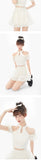 Kukombo  Black 2 Piece Dress Set Women Casual Korean Clothing Fashion Suits Y2k Crop Tops + Short Skirts Elegant Beach Dress 2022 Summer