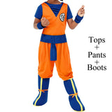 Kukombo Halloween japanese Anime Goku Cosplay Costume Kids Boys Girls Tops Pants Boots Sets Sun Wukong Halloween Party Carnival Fancy Clothes