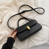 Kukombo Back to school Spring Short Handle Small Tote Women Handbags Brand Designer Solid Color Lock Flap Ladies Shoulder Crossbody Bags