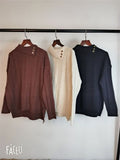 Kukombo New Winter Sweater Women Pullover Girls Tops Knitting Vintage Oversize Autumn Female Knitted Outerwear Warm Sweaters