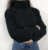 Kukombo Chunky Knit Cropped Sweater