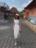 Kukombo New Summer Women Slim Comfortable Fashion Tide Designer Runway Chic Casual White Dress