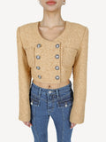 Kukombo Sam Beige Tweed Jacket