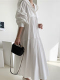 Women's Casual Dress Cotton Linen Dress Swing Dress Maxi long Dress Linen / Cotton Blend Fashion Basic Outdoor Daily Vacation Hooded Ruched Pocket Long Sleeve Fall Winter Autumn 2023 Loose Fit Black