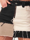 Women's Skirt Bodycon Mini Cotton Black Green Coffee Skirts Spring Splice Fashion Casual Street Daily XS S M